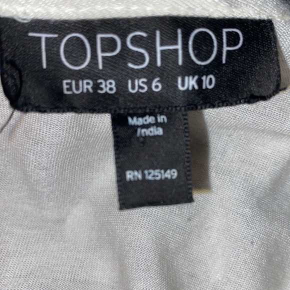 Top shop sleeveless embellished top, size 6 US - Picture 4 of 5